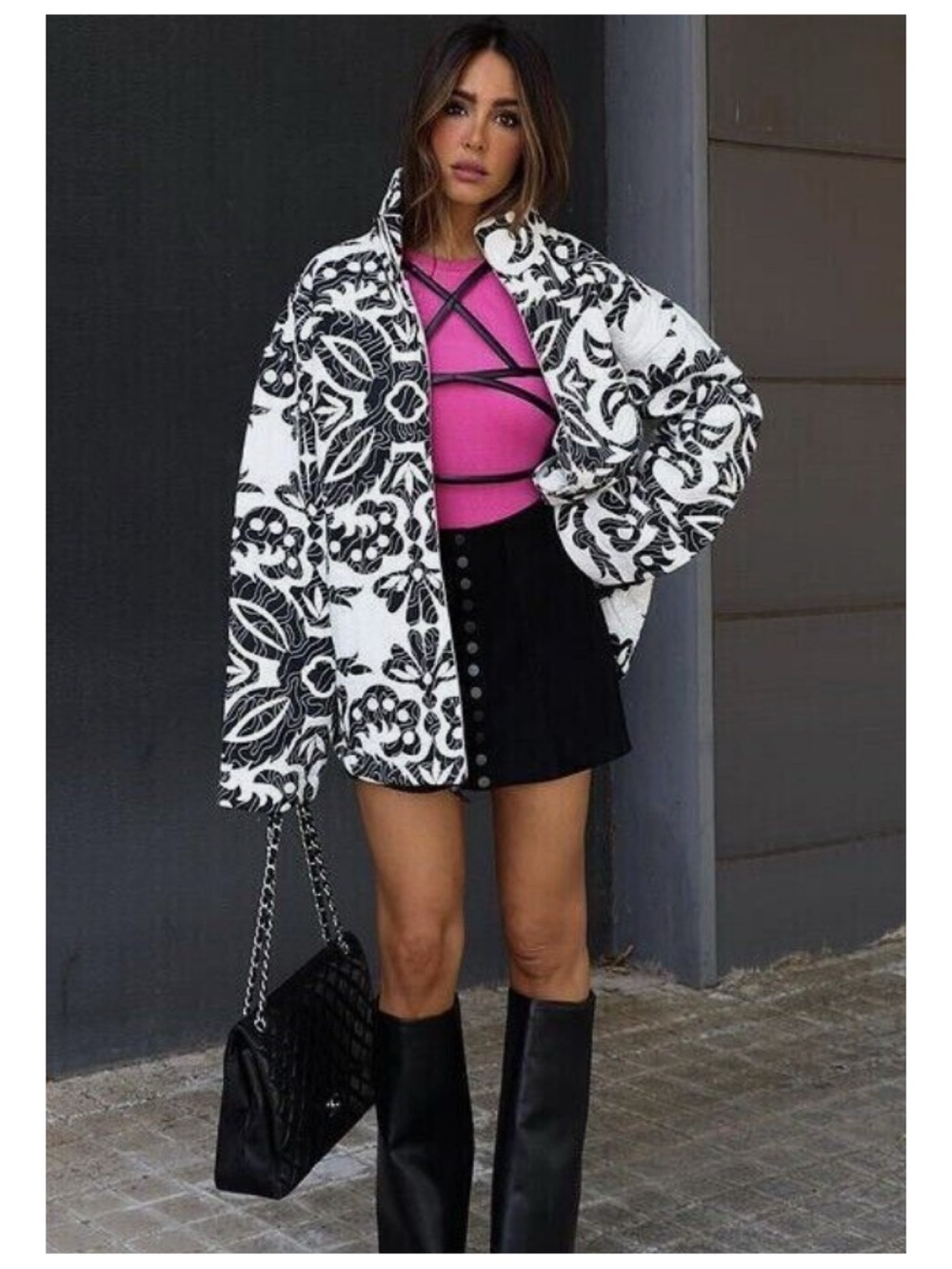ZARA Printed Quilted Jacket Women’s L
